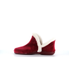 Pantoufle en fourrure rouge